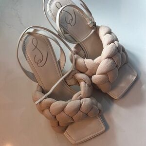 Sam Edelman Courtney Cream Braided Sandals